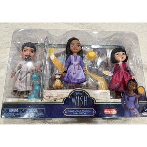 Disney's Wish 6'' Asha, Dahlia & Magnifico Petite Doll Gift Set NIB
